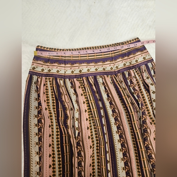 Tory Burch Midi Burnout Silk Pleated Skirt Size 6 Preppy,Office,Feminine, Floral - Picture 8 of 11